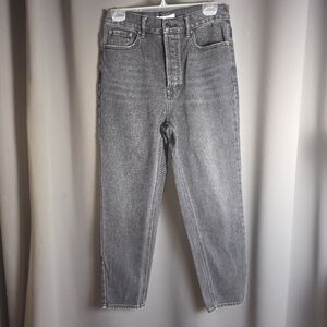 PacSun Ultra‎ High Rise Slim Jeans Women’s 28 Washed Grey Black Straight Denim